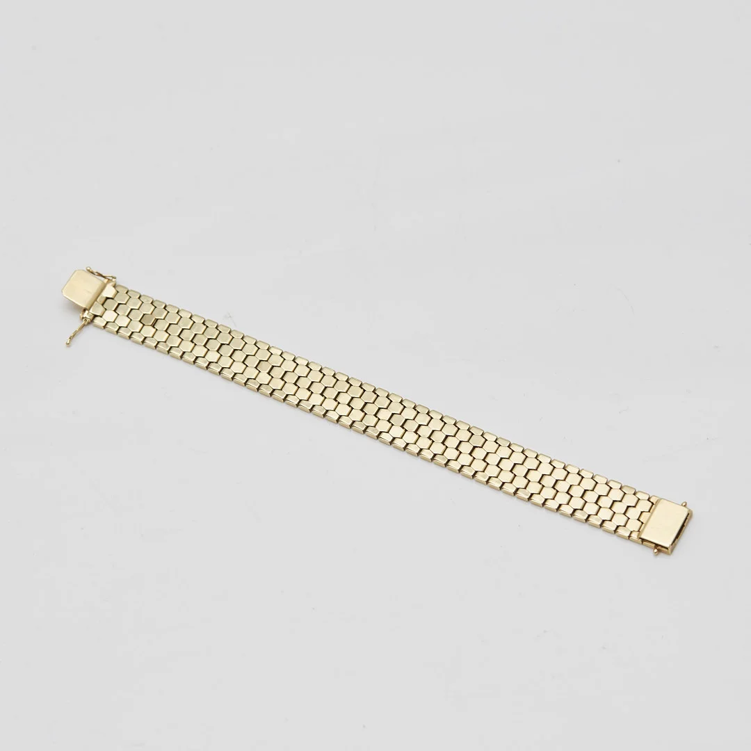 Gliederarmband, 585er Gelbgold. — Bracelets — Stockholms Auktionsverk Köln