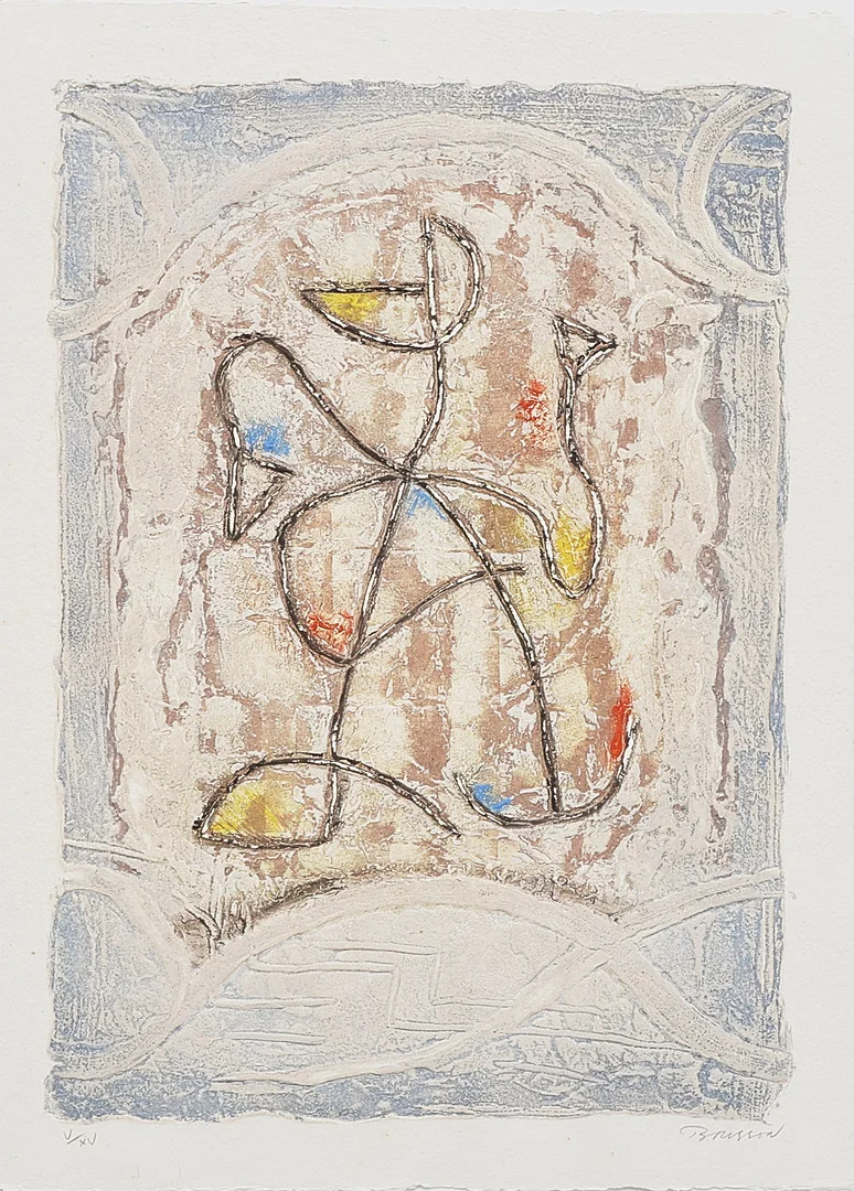 PIERRE MARIE BRISSON. Carborundumetsning, komposition. — Engravings & Prints — Metropol Auktioner