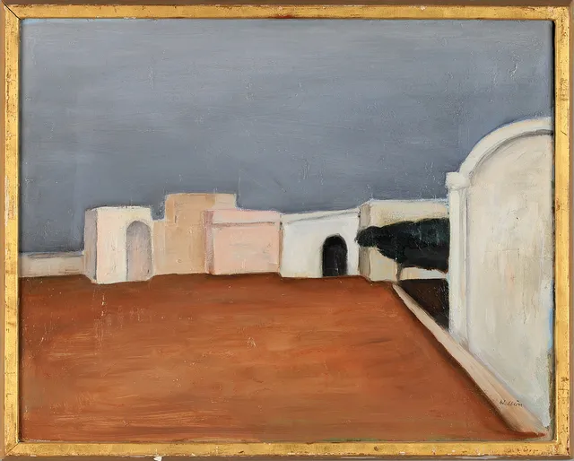 LARS WELLTON (1918-1992). Sydländska byggnader.