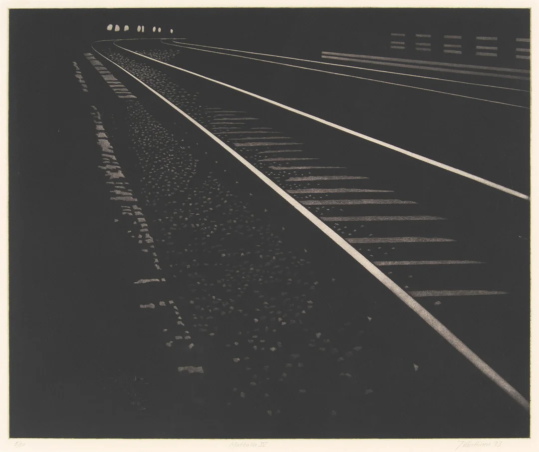 Vänttinen, Jukka — "Matkalla IV" 1993 — Kunst/Grafikk — Blomqvist