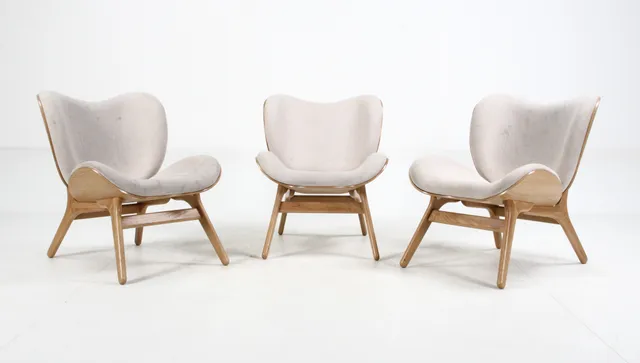 Anders Klem for Umage. Three armchairs model A Conversation Piece Low, oak (3)