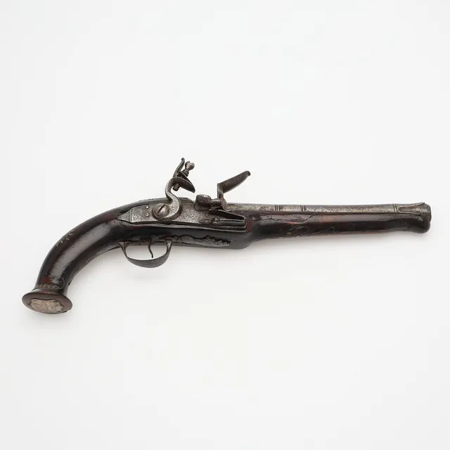 FLINTLÅSPISTOL, 17/1800-TAL. Indopersisk-typ.