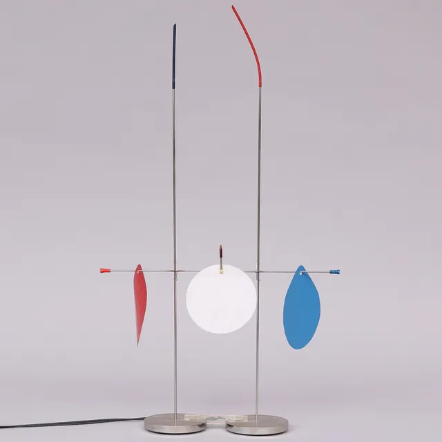 INGO MAURER. Bordslampa "Fukushu", metall och plast, 1900-talets senare del.