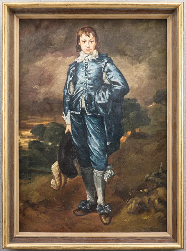OSVALD RASMUSSEN. Olja på duk, signerad.