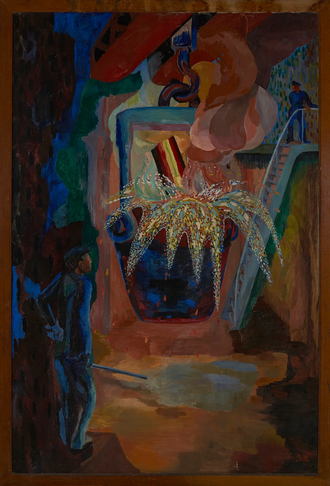 Krohg, Guy — Fra Christiania Spigerverk — Kunst/Maleri — Blomqvist