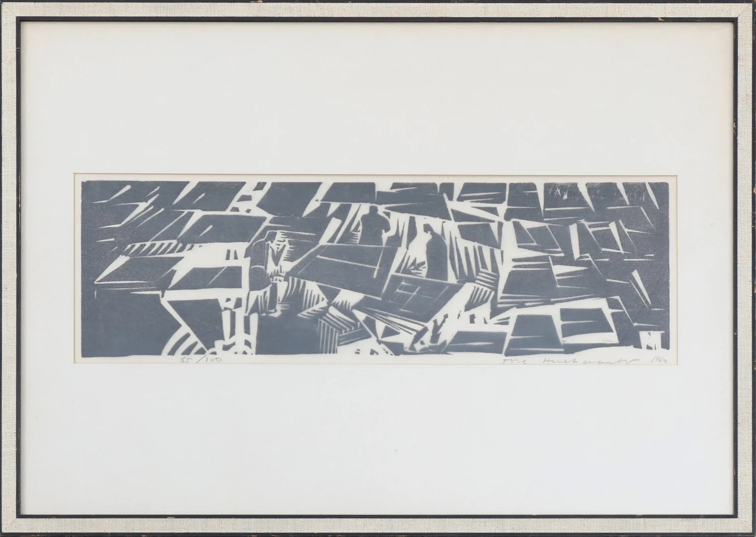 TORE HULTCRANTZ. Litografi 35/100, daterad 1960. — Engravings & Prints — Södermanlands Auktionsverk
