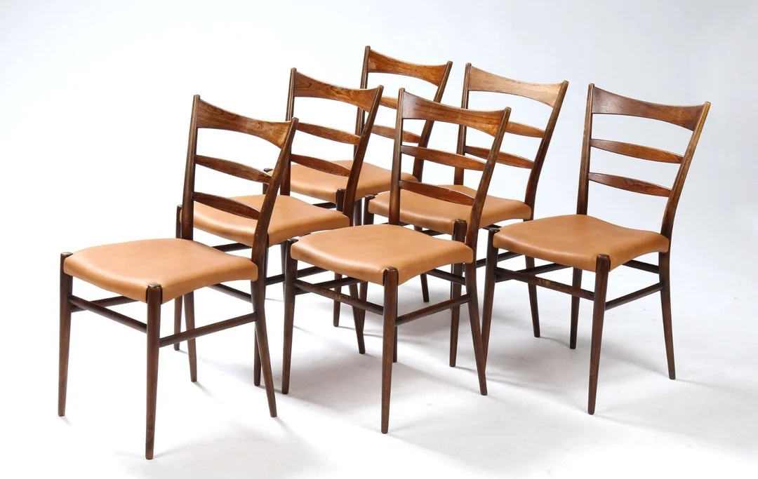 Slagelse Møbelværk. Sæt på seks stole (6) — Furniture/Chairs — Lauritz