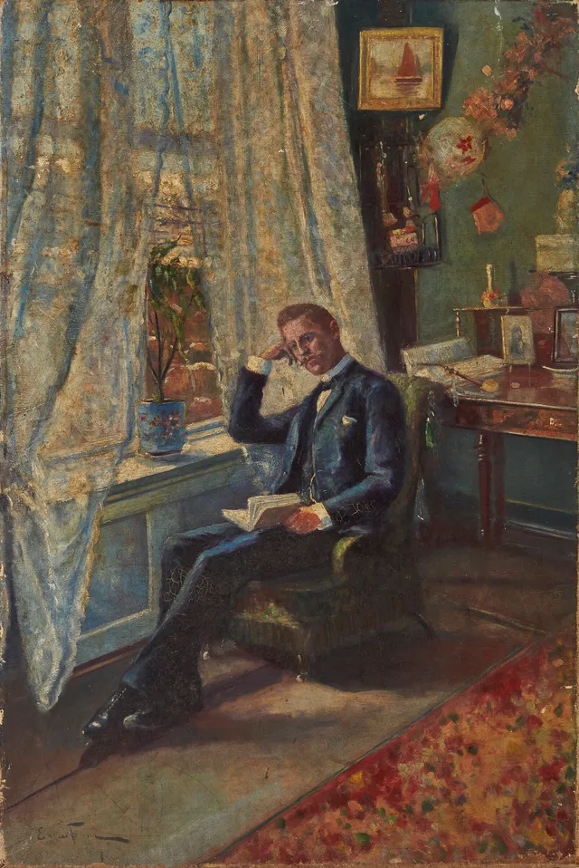 From, Einar — Mann i interiør