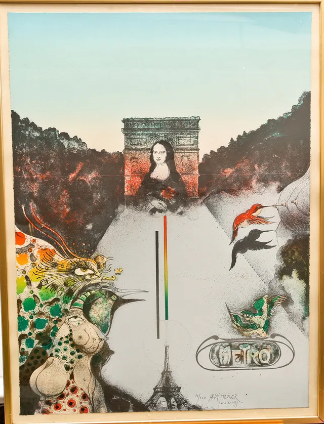 ARDY STRÜWER. Färglitografi, numrerad 80/150, Paris, signerad, daterad 1979.