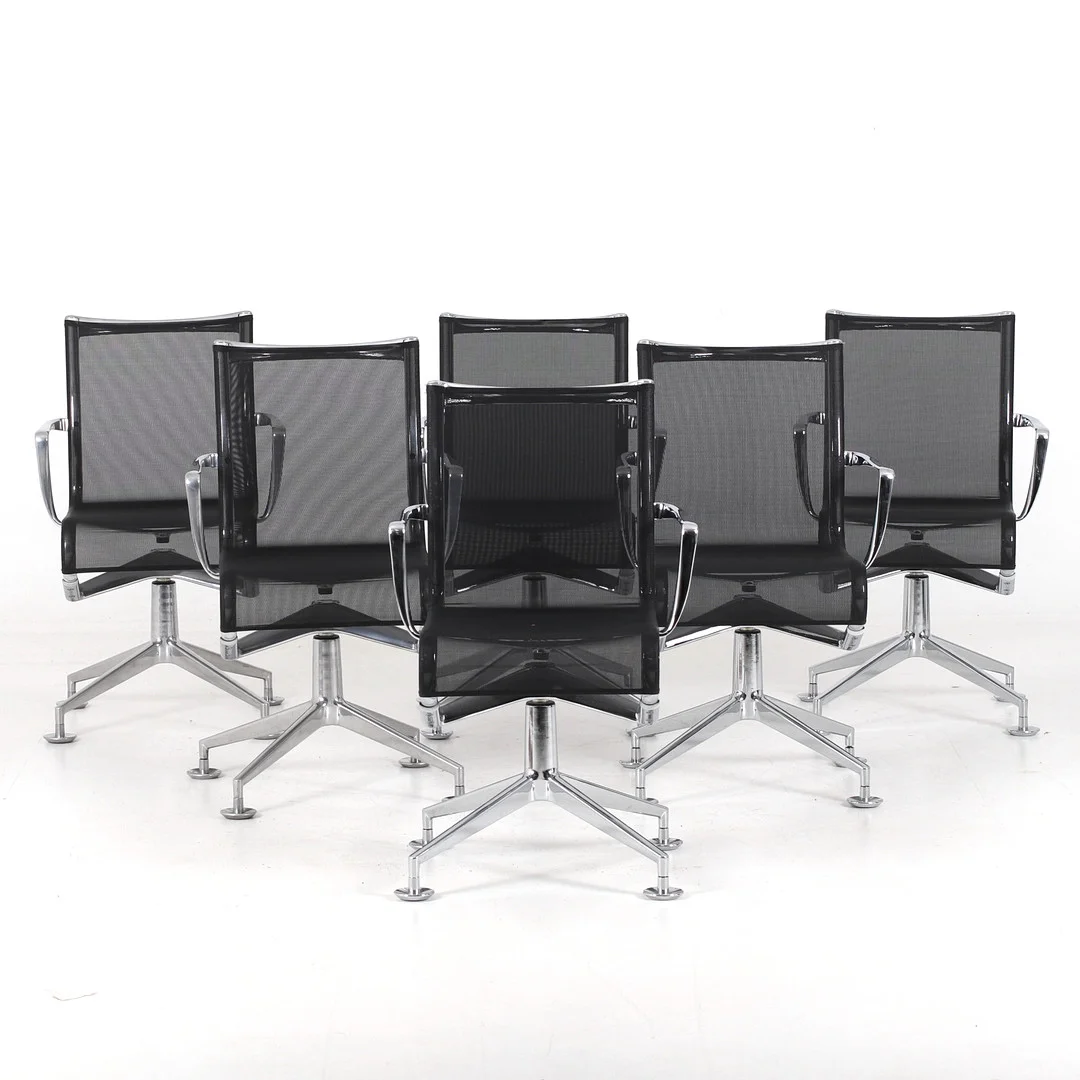 ALBERTO MEDA. Karmstolar, 6 st, aluminium, Alias, Italien, 2000-tal. — Armchairs & Chairs — Stadsauktion Sundsvall