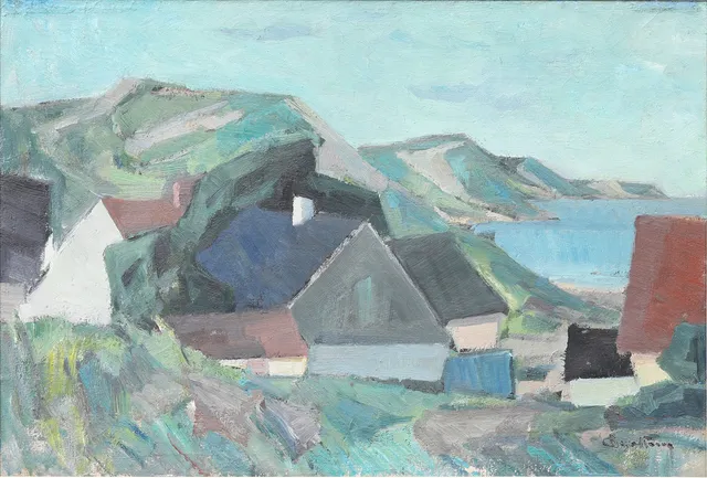CARL BERNDTSSON. Olja på duk, signerad.