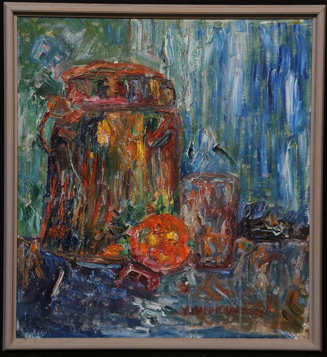 VIVIANNE LARSSON. olja på duk, signerad.