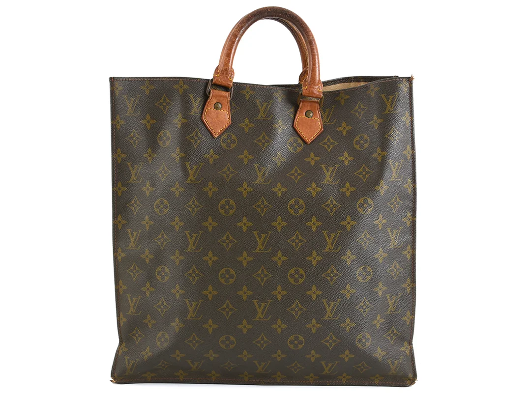 VÄSKA, LOUIS VUITTON, Sac plat, vintage, monogram canvas, 36x38x9 cm. — Accessoarer/Väskor — Kaplans