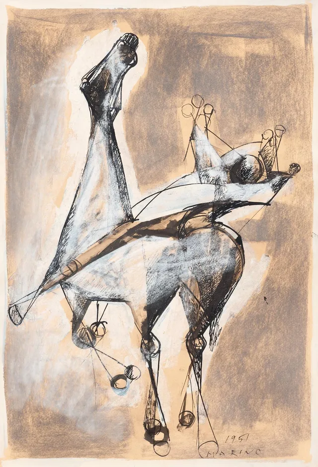 Marino Marini, Häst och ryttare.