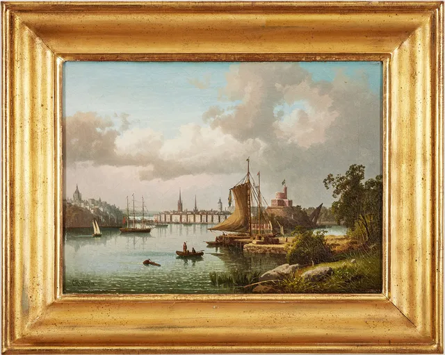 CARL ABRAHAM ROTHSTÉN (1826-1877). Stockholms inlopp.