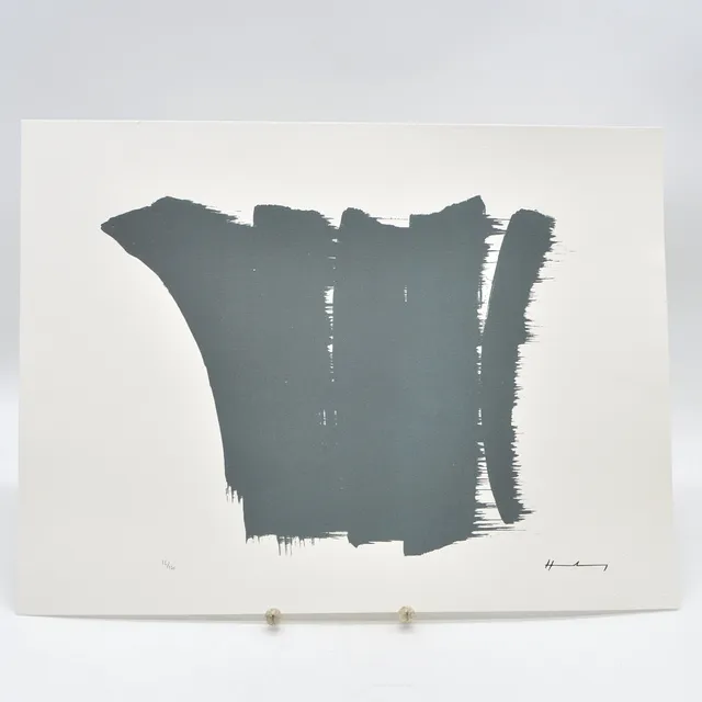 HANS HARTUNG. NACH. OHNE TITEL (1965), FARBLITHOGRAPHIE, NR. 14 VON 150 EXEMPLAREN, MIT BEARBEITUNGSZERTIFIKAT.
