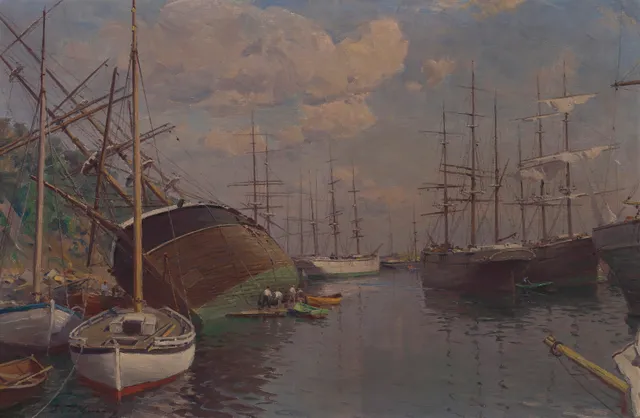 Ulving, Even — Kjølhaling i havnen