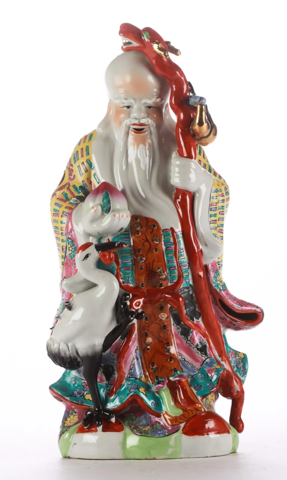 Shoulao Chinese porcelain figurine, 20th century. — Hobby and collectibles/Asian art — Lauritz