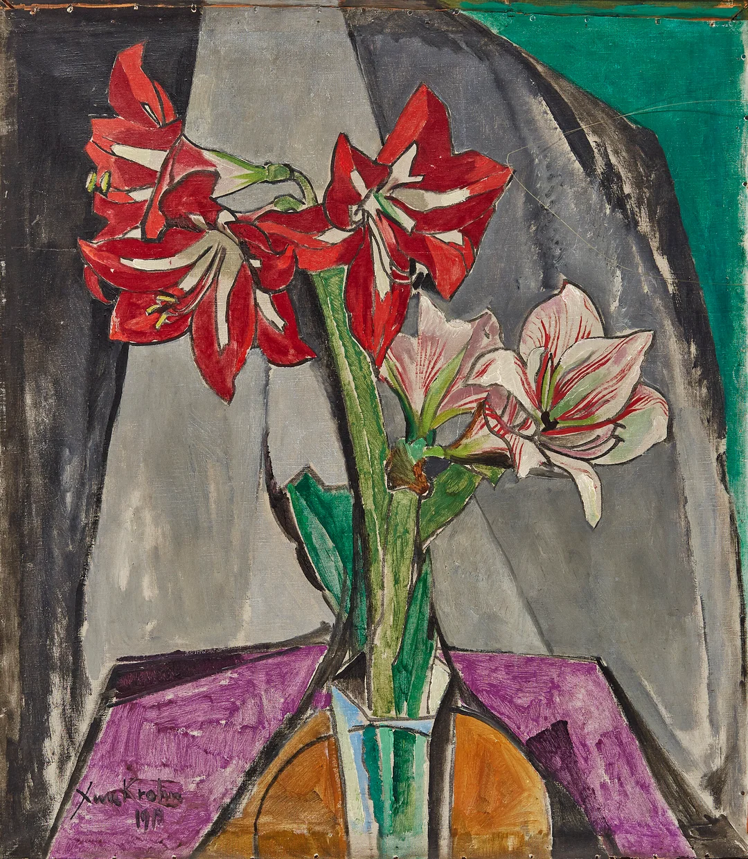 Krohn, Xan — Amaryllis, 1918 — Kunst/Maleri — Blomqvist