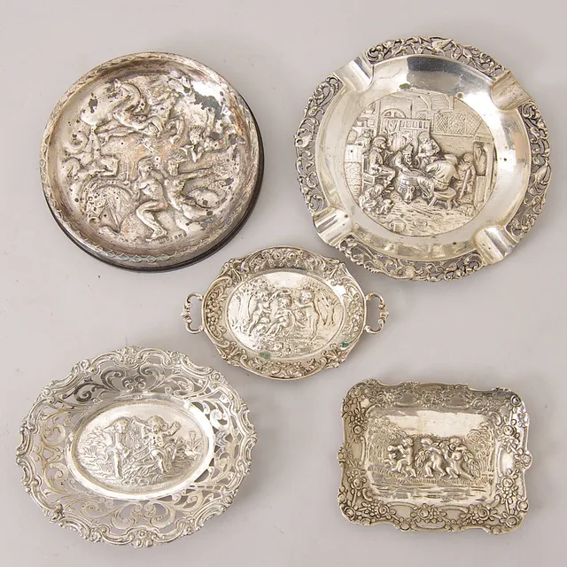 FAT, 5 stycken, silver, GAB.