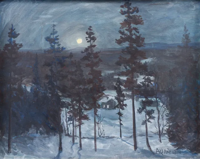 VÅGE ALBRÅTEN. Vinternatt.