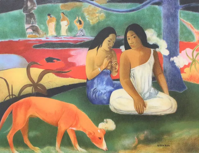 PAUL GAUGUIN. Nach. 'Arearea', Druck.