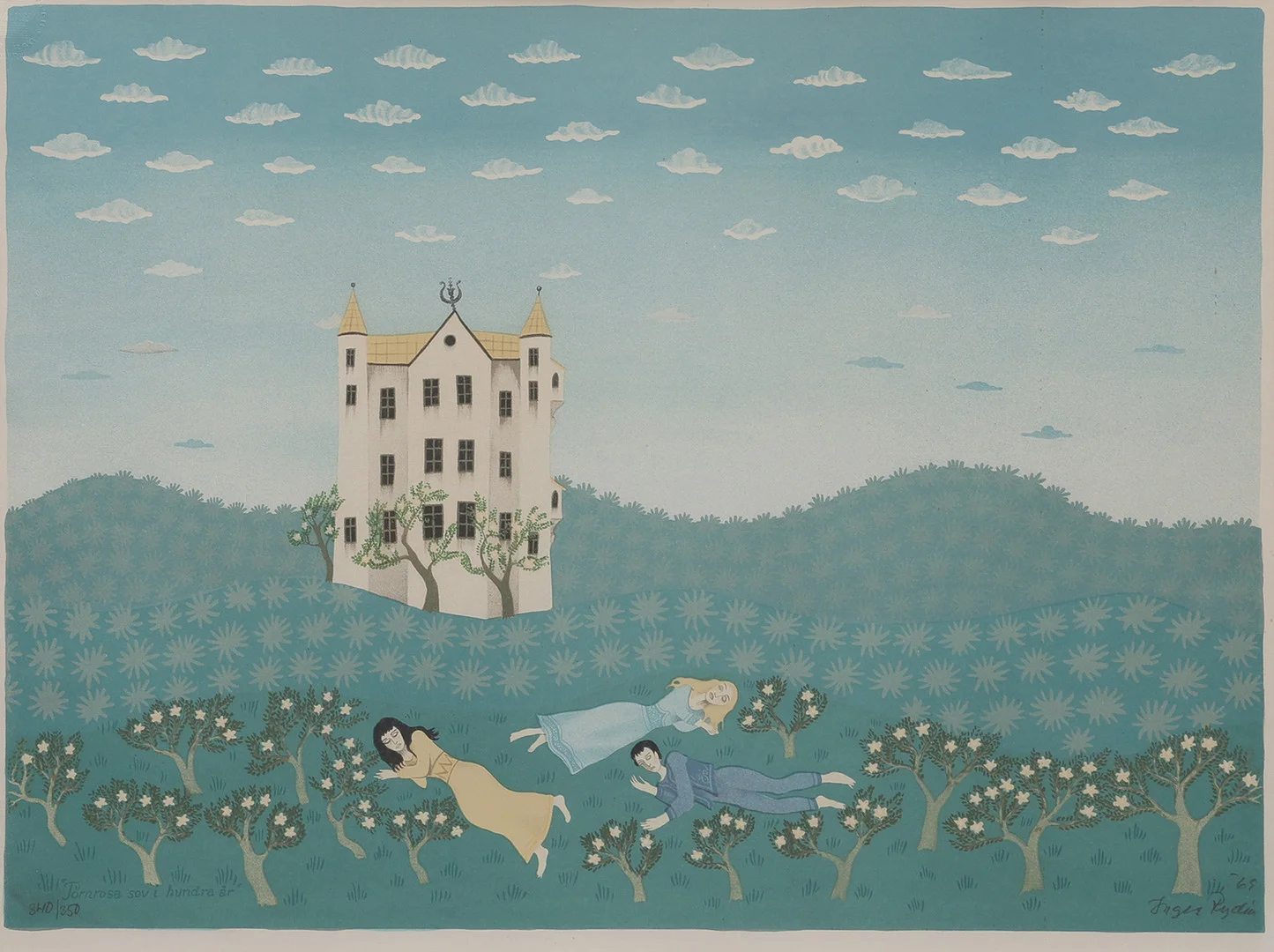 INGER RYDÉN. "TÖRNROSA SOV I HUNDRA ÅR", 1965. — Engravings & Prints — Crafoord Auktioner Lund