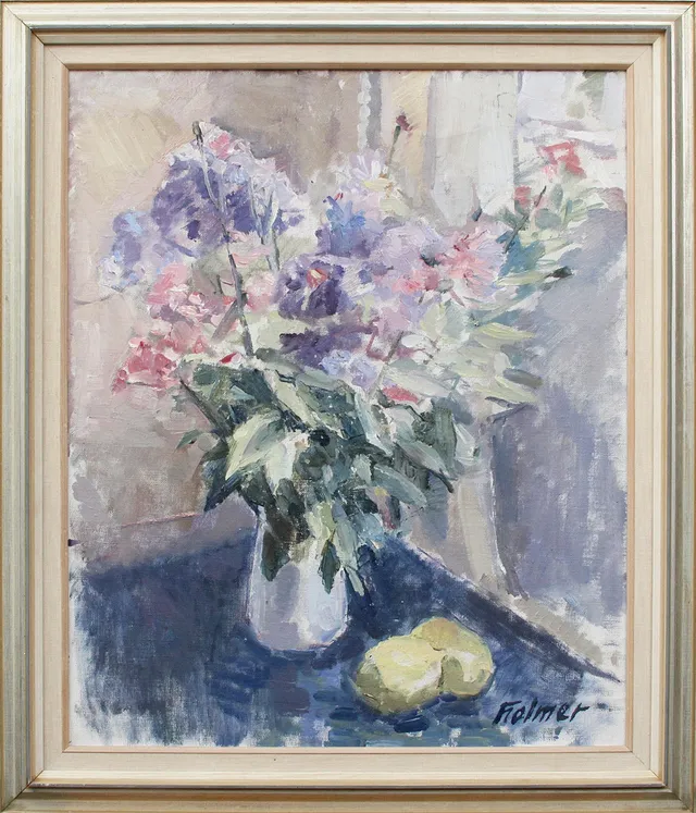 FRITZ HOLMER. OLJA, på duk, signerad.