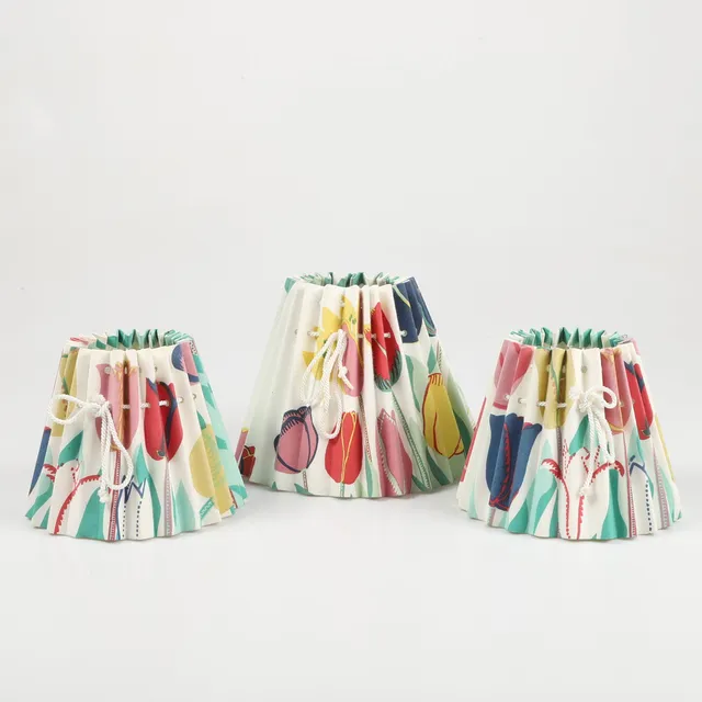 JOSEF FRANK. Lampskärmar, 3 stycken, "Tulpan", Firma Svenskt Tenn, Stockholm.