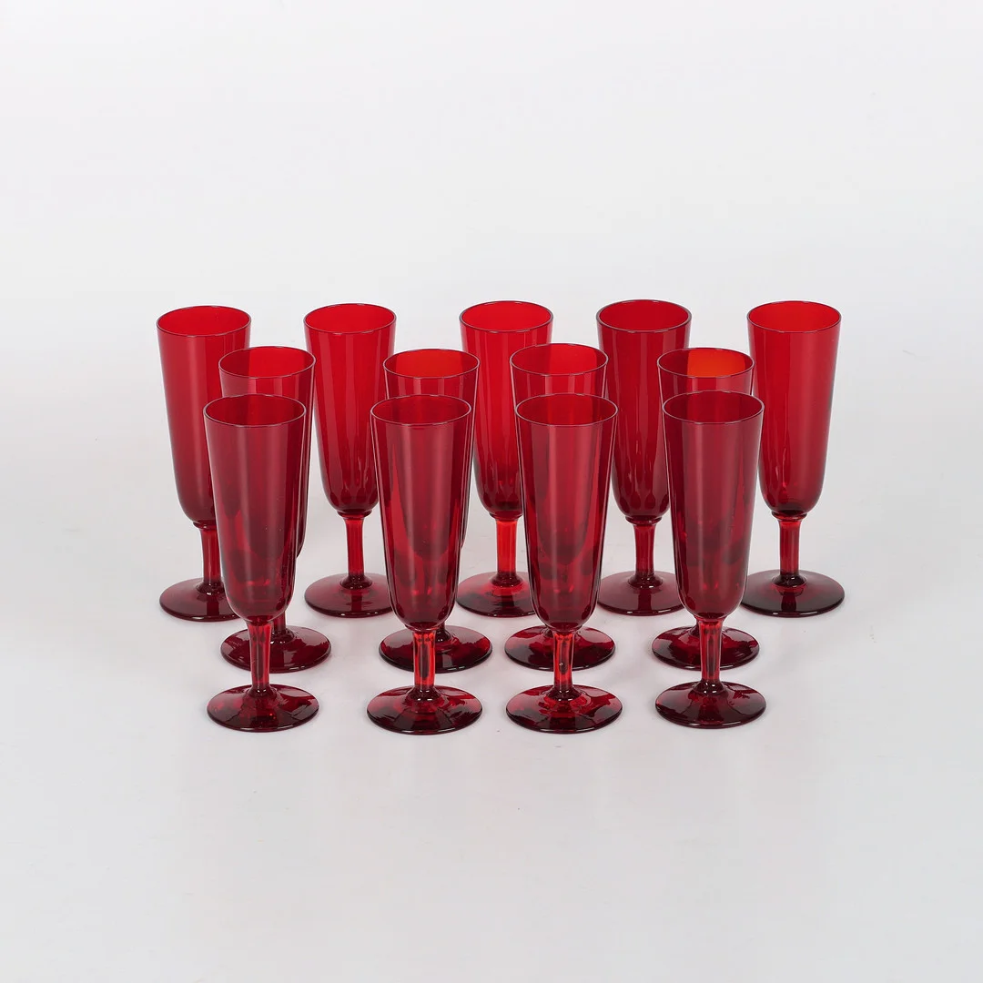 MONICA BRATT. CHAMPAGNEGLAS, 13 st, Reijmyre. — Utility glass — Auktionsverket Engelholm