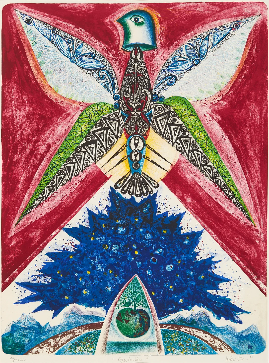 Storn, Willibald — "Oppstandelse" 1980 — Kunst/Grafikk — Blomqvist