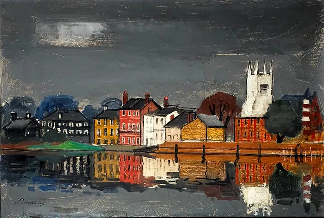 FREDERIC LLOVERAS. ÓLEO LIENZO. "RICHMOND, LONDON".