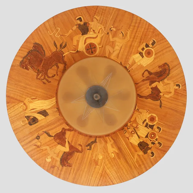 BIRGER EKMAN. Tillskriven. Takplafond, Mjölby Intarsia, 1930-/40-tal.
