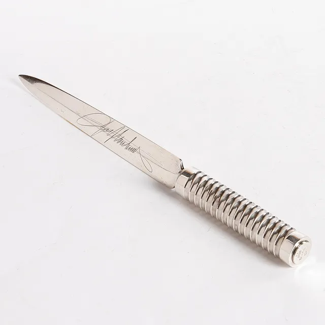 SIGVARD BERNADOTTE. Brevkniv. silver, Georg Jensen.