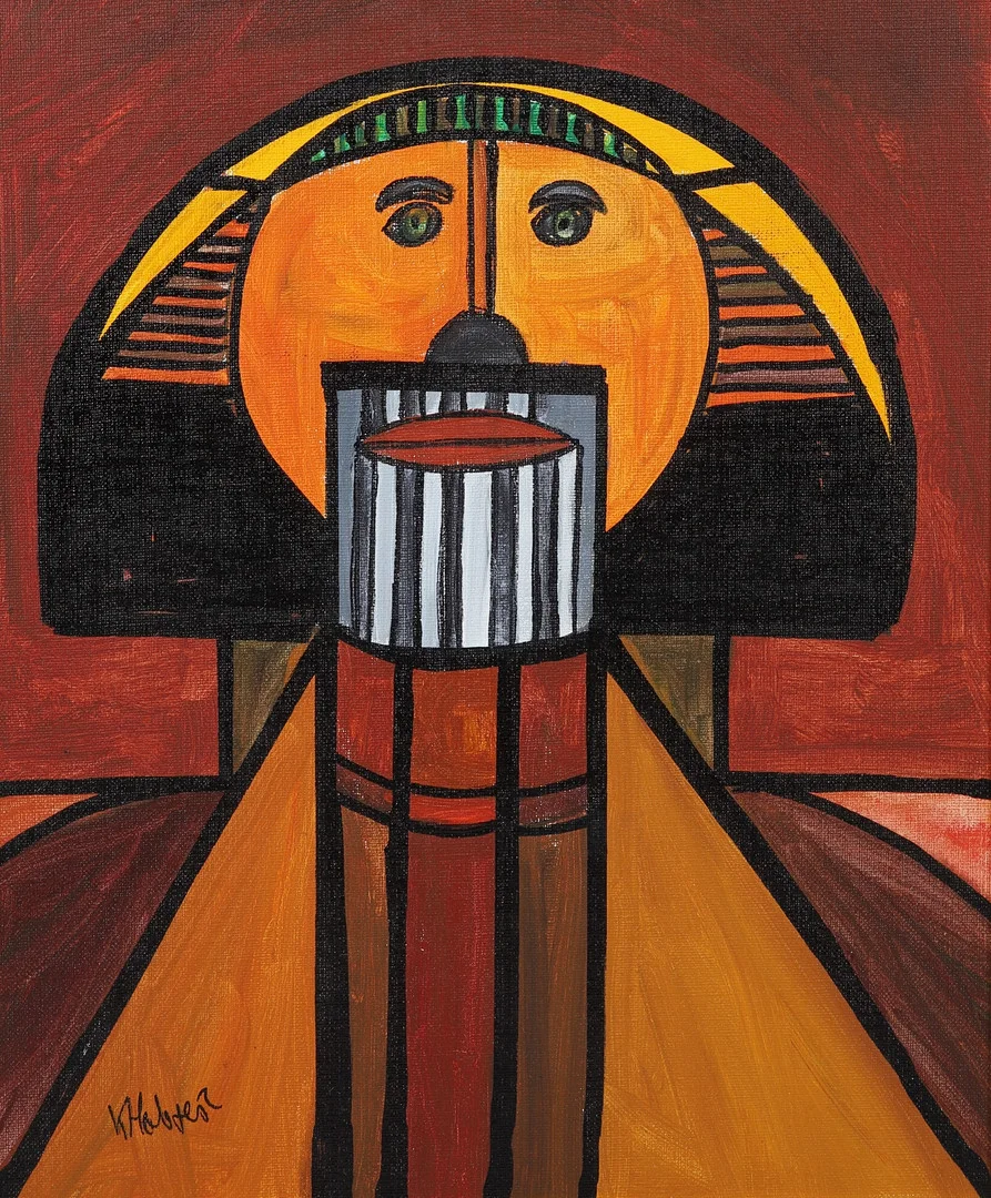 KJELL HOBJER. Olja på duk, "Hansell's AB", signerad. — Paintings — Ekenbergs Auktioner