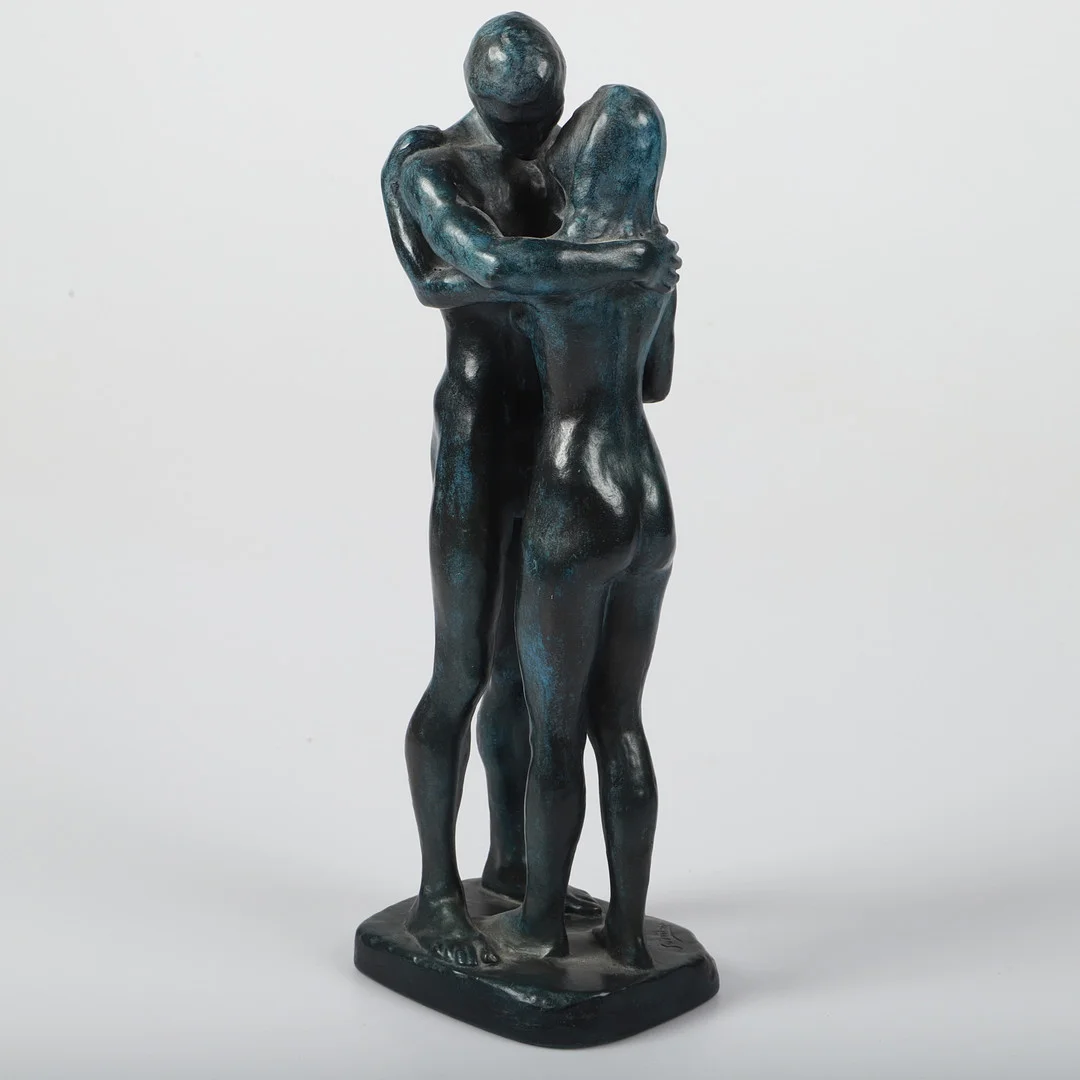 GUDMAR OLOVSON. Skulptur, "Les deux arbres", patinerad gips, signerad. — Sculptures & Bronzes — Helsingborgs Auktionskammare