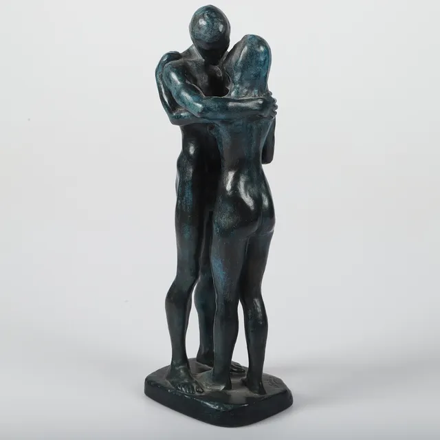 GUDMAR OLOVSON. Skulptur, "Les deux arbres", patinerad gips, signerad.