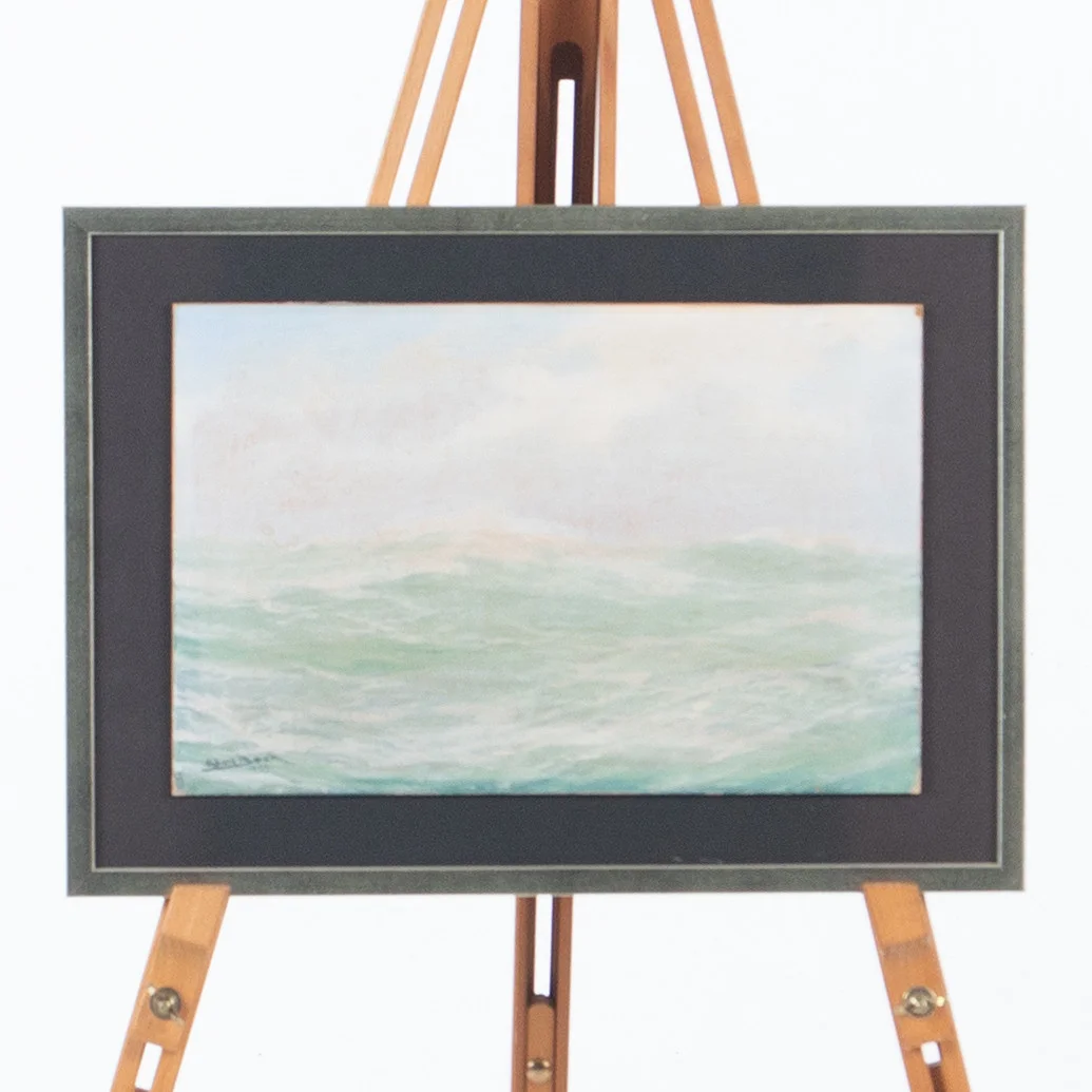 ADOLF BOCK. Vita gäss, signerad samt daterad 1959, gouache. — Paintings — Laholms Auktionskammare