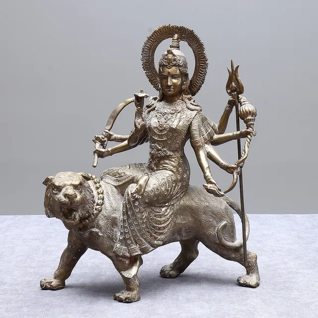 GUDOM, mässing, Durga, sent 1900-tal.