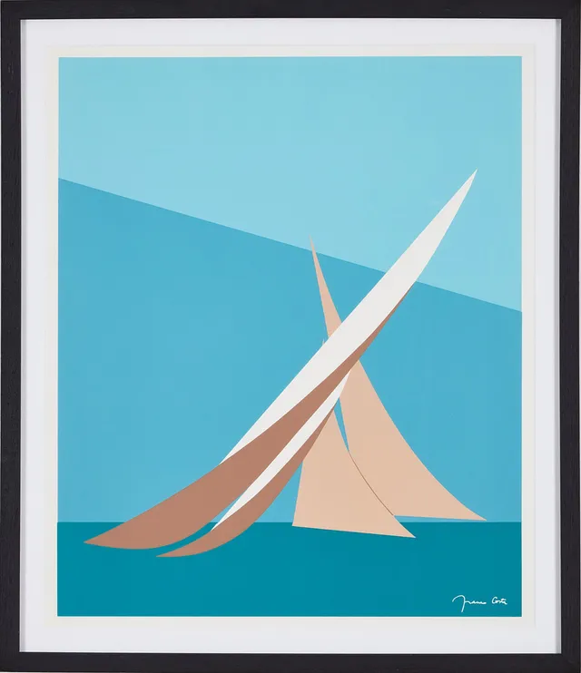 FRANCO COSTA. Glorious Americas Cup II, färgserigrafi, 57 x 48 cm.