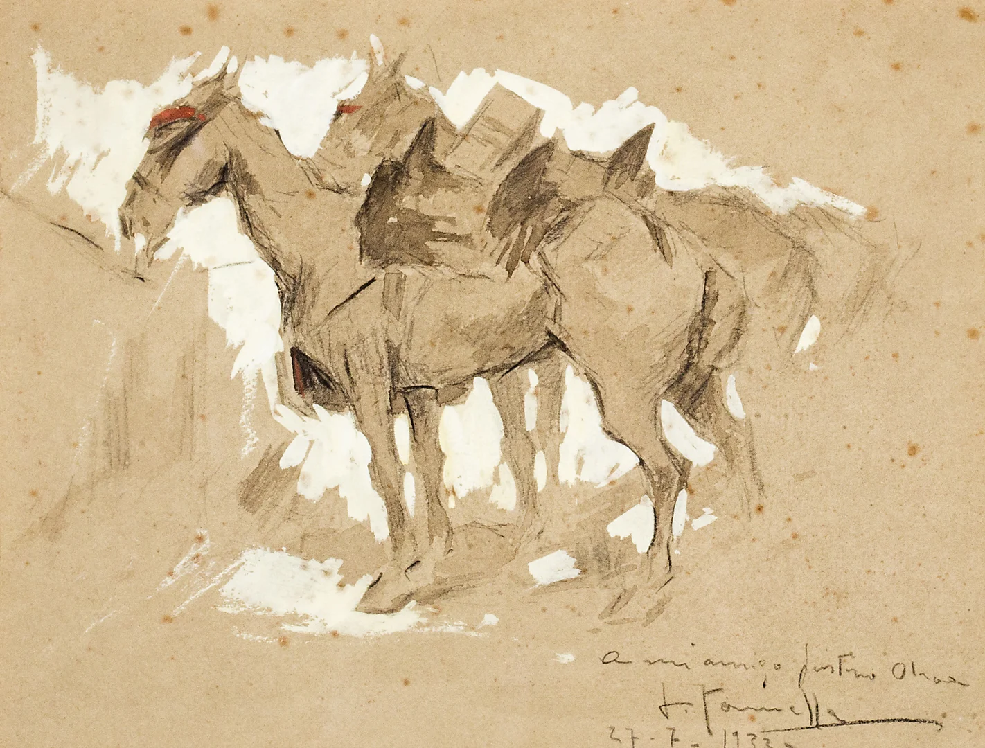JOAQUIM TERRUELLA MATILLA. Horses. — Drawings — Balclis