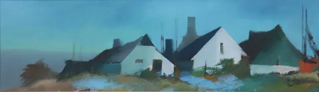 LARS HALL. olja på duk, "Bornholm".