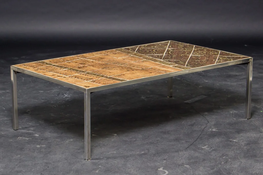 Tue Poulsen. Sofabord / kakkelbord. Stel af rustfrit, poleret stål — Furniture/Coffee tables, occasional tables — Lauritz
