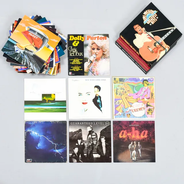 VINYLPLADER LP, samling, Dolly Parton, Beatles, Elvis (30).