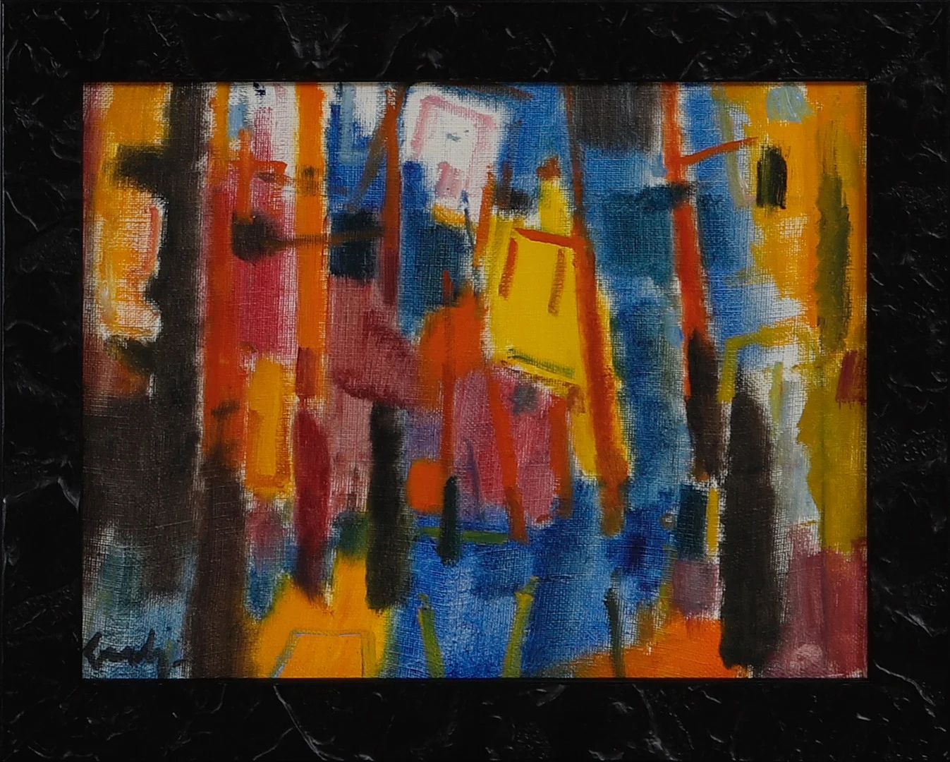 GERHARD LUNDBERG. Komposition, olja på duk, signerad. — Paintings — Göteborgs Auktionsverk