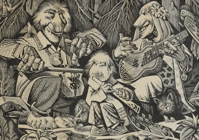 ALEKSANDER RISTMÄGI (Estland/Sverige 1902-1972), trägravyr.