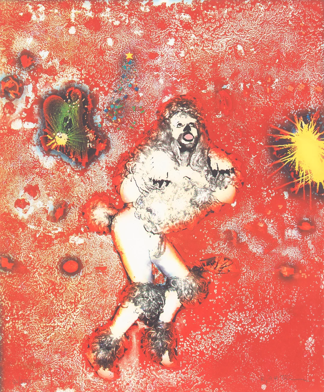 Slettemark, Kjartan — "Selvportrett (Pudeln)" 2003 — Kunst/Grafikk — Blomqvist