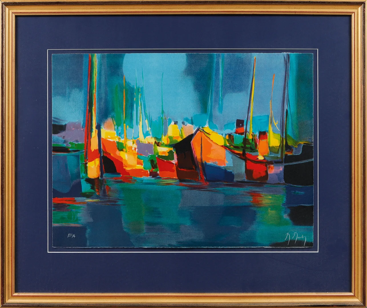 MARCEL MOULY. Färglitografi, signerad, EA. — Engravings & Prints — Göteborgs Auktionsverk