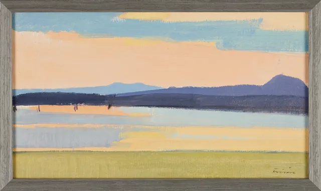 VERA FRISÉN (Umeå 1910-1990 Stockholm), Överkalix II, signerad Frisén, olja på duk.