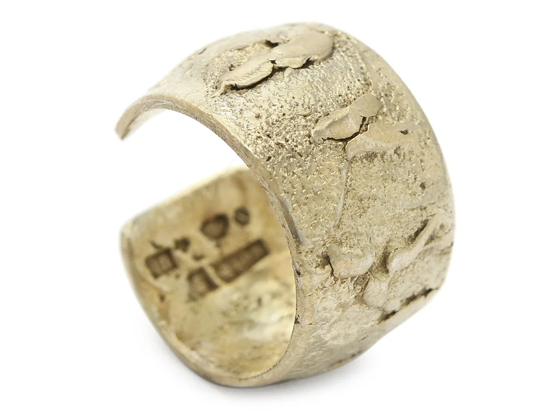 RING, sterlingsilver, Robbert, bredd 12 mm, stl 16,5 mm, Trosa 1970, vikt 6,4 g. — Smycken/Ring — Kaplans
